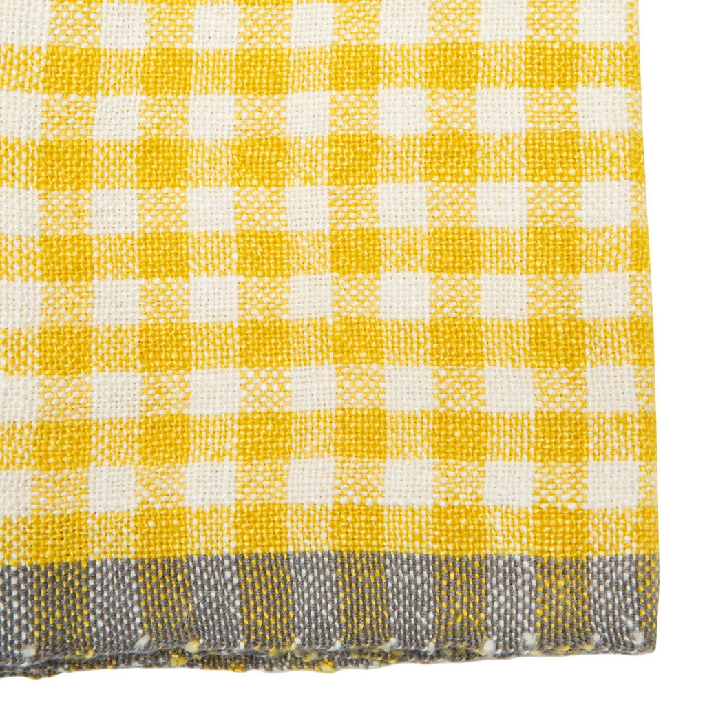 Gingham Linen Napkin Set - Provence
