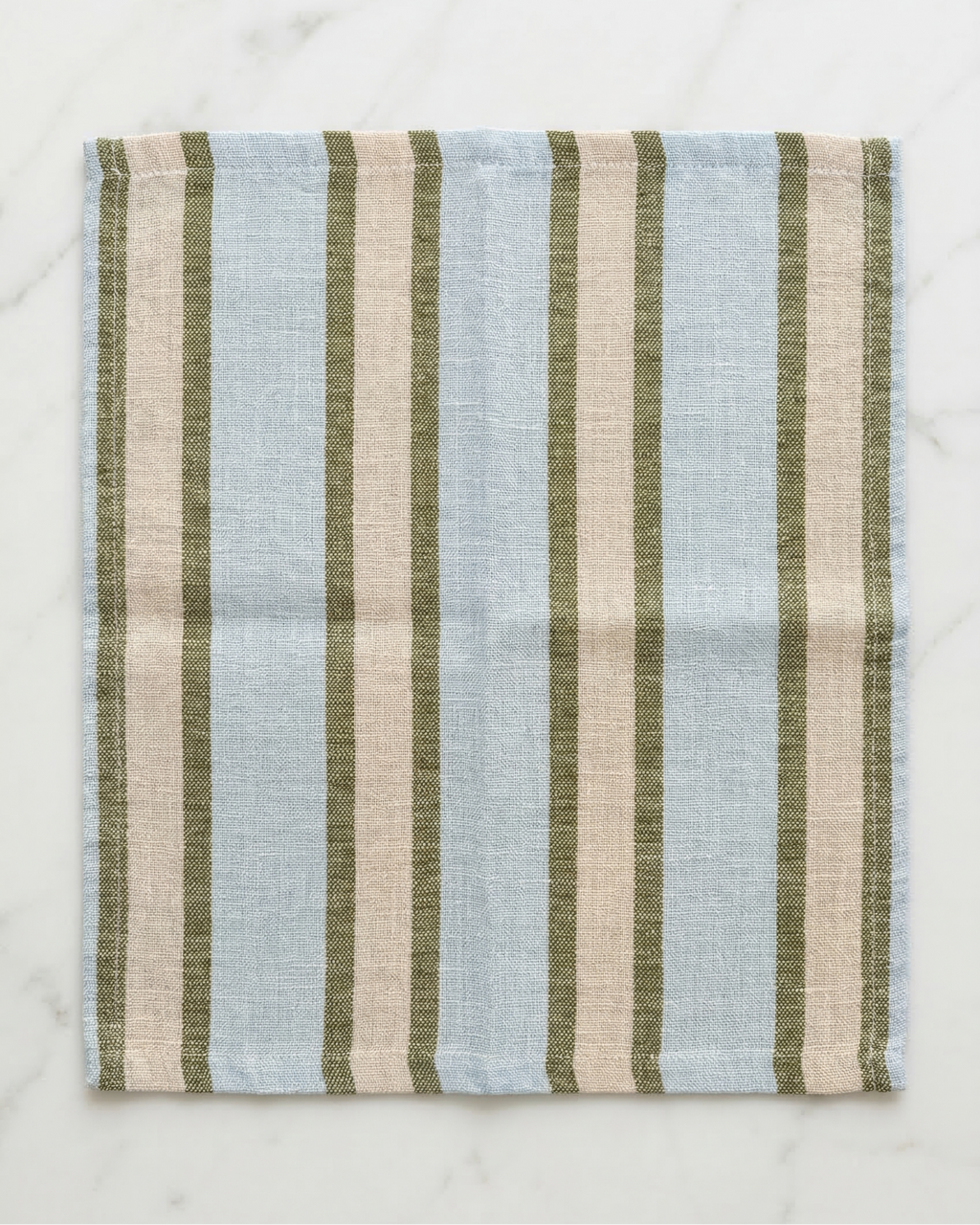 Garden Stripe Linen Napkin Set