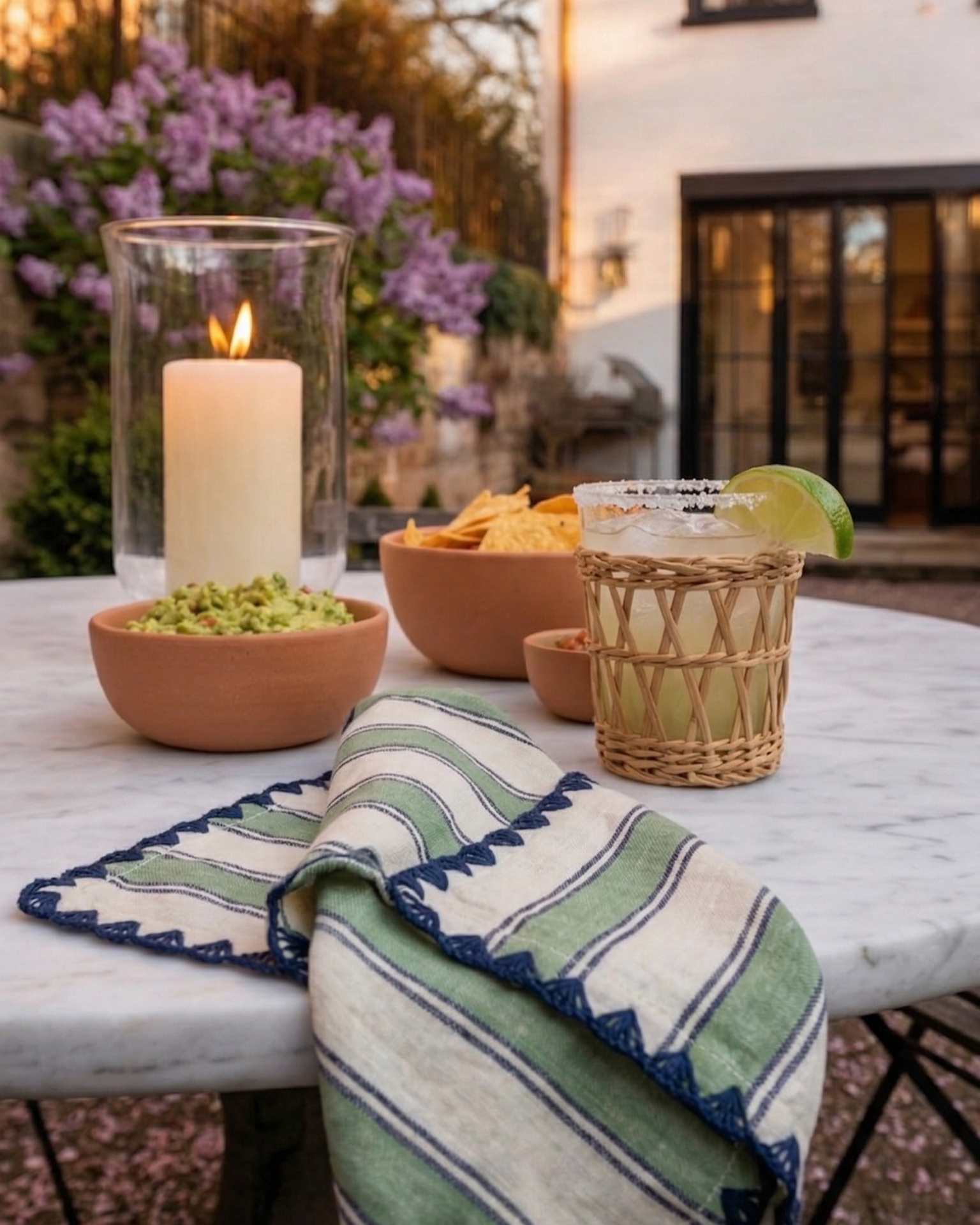 Heritage Stripe Linen Napkin Set