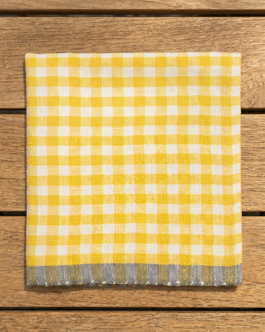 Gingham Linen Napkin Set - Provence